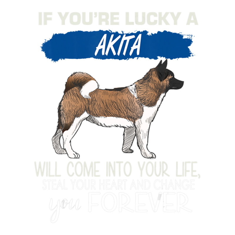 Trending If You're Lucky An Akita Will Come Into Your Life Raglan Crop Top by hongquangd | Artistshot