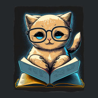 Cat Kitten Book Books Reading Fantasy Reader Crewneck Sweatshirt | Artistshot