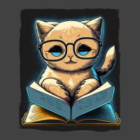 Cat Kitten Book Books Reading Fantasy Reader Vintage T-shirt | Artistshot