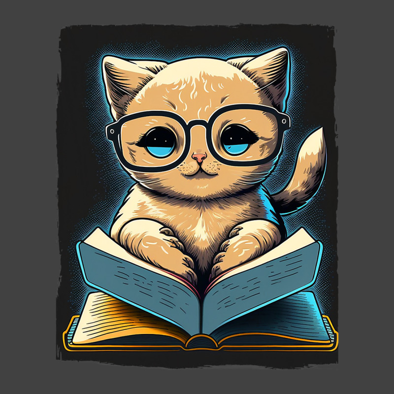 Cat Kitten Book Books Reading Fantasy Reader Vintage T-shirt | Artistshot