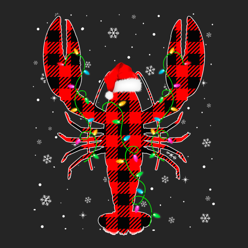 Buffalo Red Plaid Lobster Animals Merry Christmas  Unisex Hoodie | Artistshot