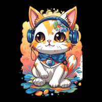 Cat Listening To Music Men's 3/4 Sleeve Pajama Set | Artistshot