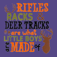 Rifles Racks Deer Tracks Little Boys Are Made Of Hunting Basic T-shirt | Artistshot