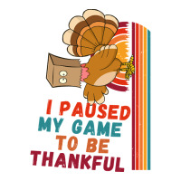 Limited Edition I Paused My Game To Be Thankful Raglan Crop Top | Artistshot