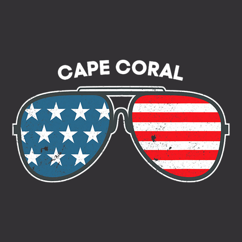 Cape Coral Florida Fl Us Cities America 4th Of Jul Vintage Short | Artistshot