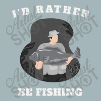 I'd Rather Be Fishing Unisex Sherpa-lined Denim Jacket | Artistshot