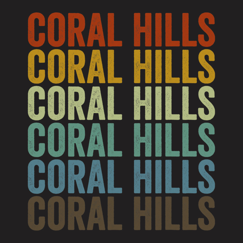 Coral Hills City Retro 21 T-shirt | Artistshot