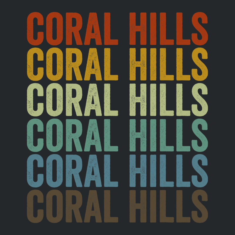 Coral Hills City Retro 21 Crewneck Sweatshirt | Artistshot