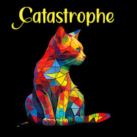 Catastrophe Cat Kitten Stained Glass Suncatch Funn Lightweight Hoodie | Artistshot