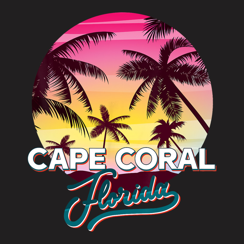 Cape Coral Florida Palm Tree Beach Summer Vacation T-shirt | Artistshot