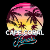 Cape Coral Florida Palm Tree Beach Summer Vacation Pocket T-shirt | Artistshot