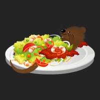 Cute Otter In A Shrimp Salad 3/4 Sleeve Shirt | Artistshot