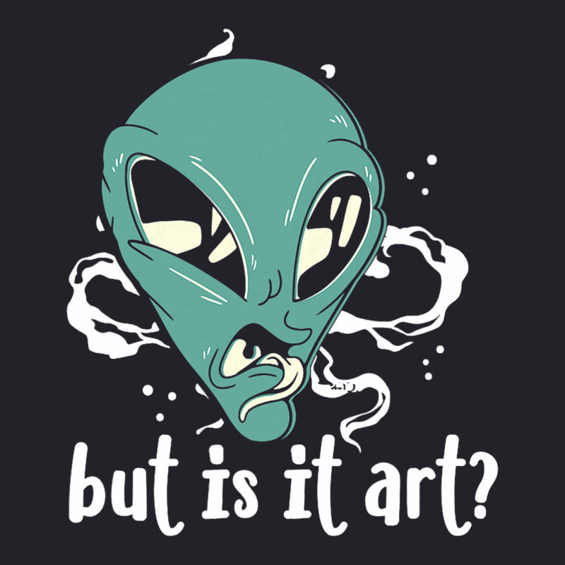 But Is It Art Alien Funny Critic Artist Reviewer U Unisex Sherpa-lined Denim Jacket | Artistshot