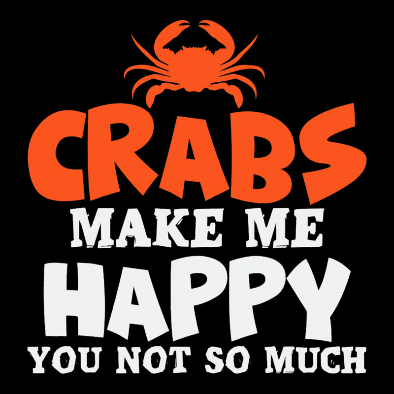 Crabs Make Me Happy Crab Lobster Crustacean Adjustable Cap | Artistshot