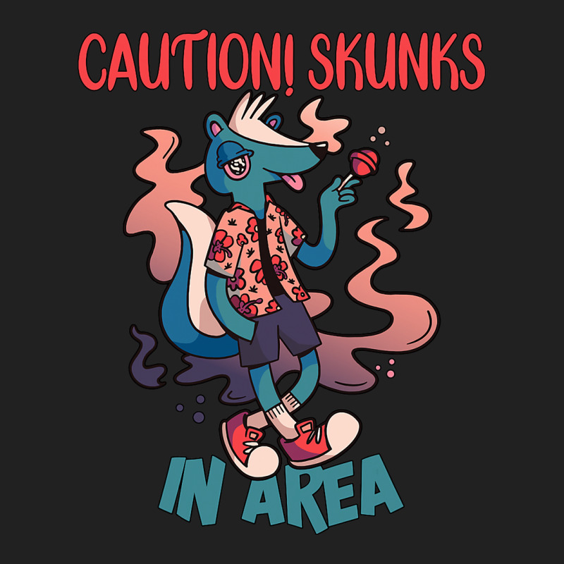 Caution Skunks In Area Basic T-shirt | Artistshot