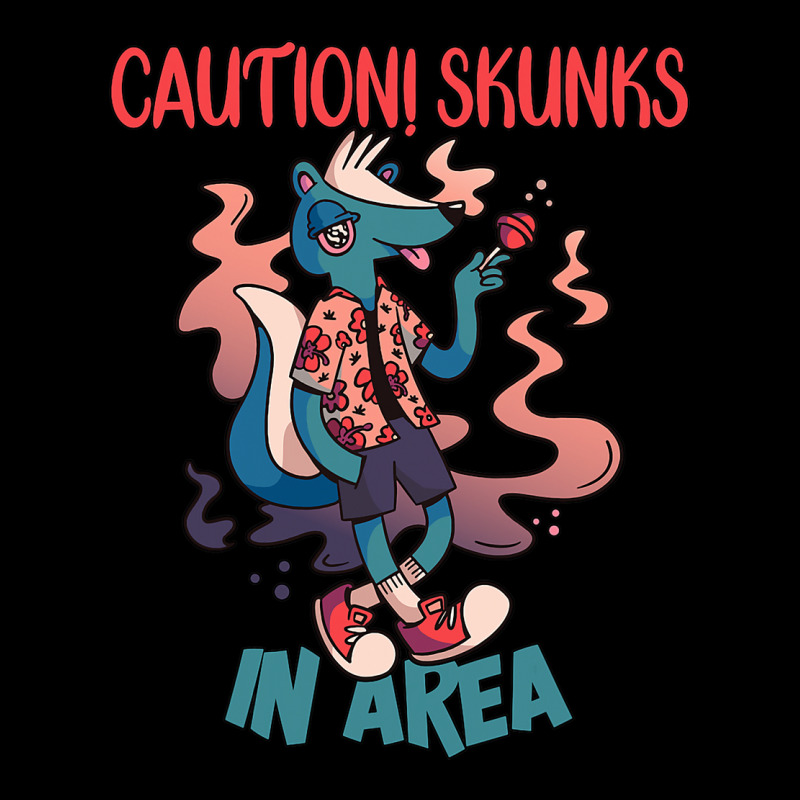 Caution Skunks In Area Fleece Short | Artistshot