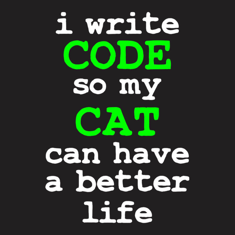 Code Coding Computer Science Cat Gift T-shirt | Artistshot