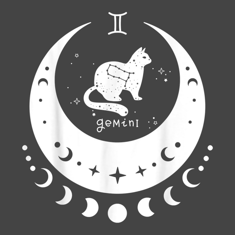 Zodiac Gemini Horoscope Astrology Sign Cat Crescent Moon T Shirt Basic T-shirt | Artistshot