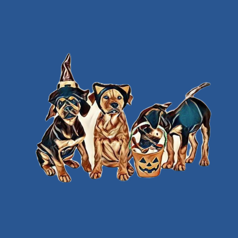 Three Puppies Wearing Hallowe T-shirt | Artistshot