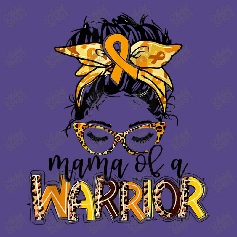 Childhood Cancer Awareness Mama Of A Warrior Gold Ribbon Basic T-shirt | Artistshot