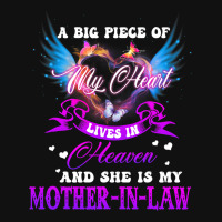 Big Piece Of My Heart Lives In Heaven She Is Mothe Graphic T-shirt | Artistshot