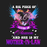 Big Piece Of My Heart Lives In Heaven She Is Mothe Basic T-shirt | Artistshot