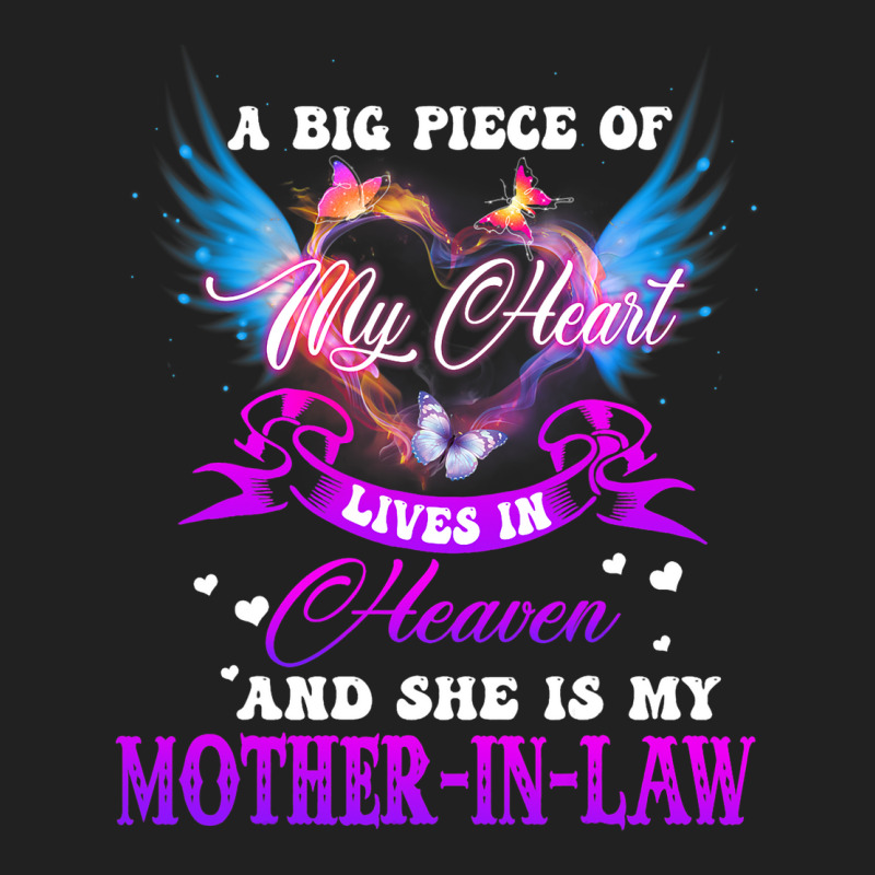 Big Piece Of My Heart Lives In Heaven She Is Mothe Basic T-shirt | Artistshot