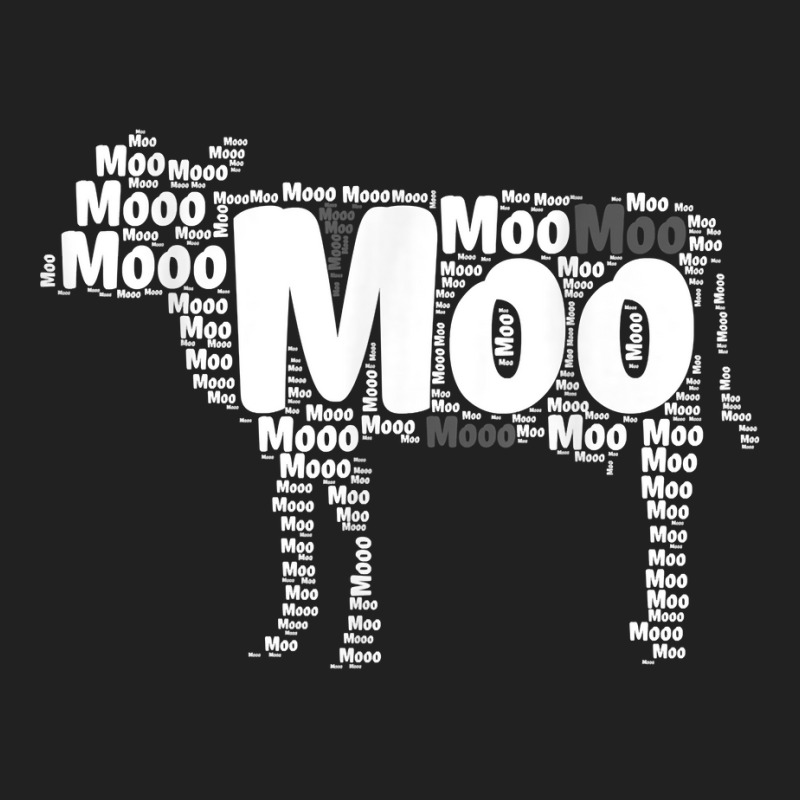 Typography Word Art Cow T Shirt Basic Youth T-shirt by zagelmaglime | Artistshot