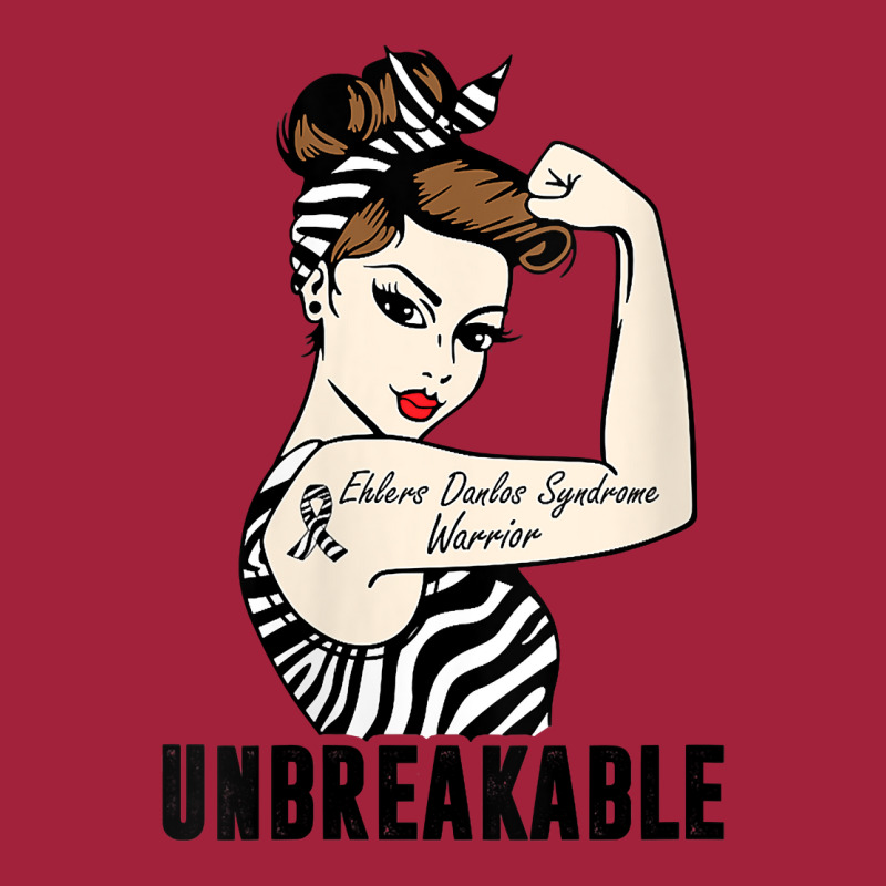 Womens Ehlers Danlos Syndrome Warrior Unbreakable Strong Woman V Neck Basic Youth T-shirt | Artistshot