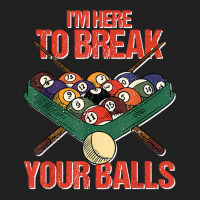 Funny Im Here Break Your Balls Cue Ball Billiards Player T Shirt Basic Youth T-shirt | Artistshot