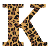 Leopard Print Letter K Raglan Crop Top | Artistshot