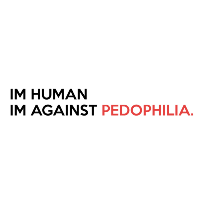 Im Human Im Against Pedophilia Raglan Crop Top by THOMASMANUEL | Artistshot