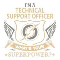 Limited Edition Technical Support Officer T Shirt - Superpower Gift It Raglan Crop Top | Artistshot