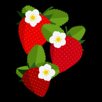 Strawberry T  Shirt Strawberries And Blossoms T  Shirt V-neck Tee | Artistshot