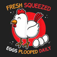 Funny Chicken Farmer Eggs Plooped Daily Women Men Basic T-shirt | Artistshot