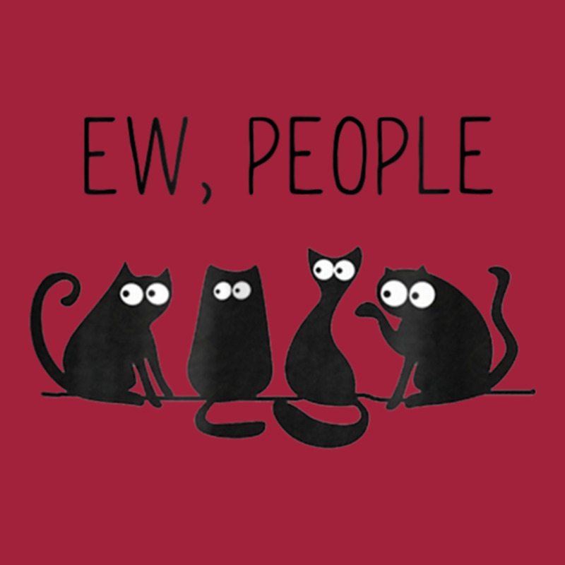 Black Cat Ew People Meow T-shirt Basic T-shirt by MichaelAkins | Artistshot