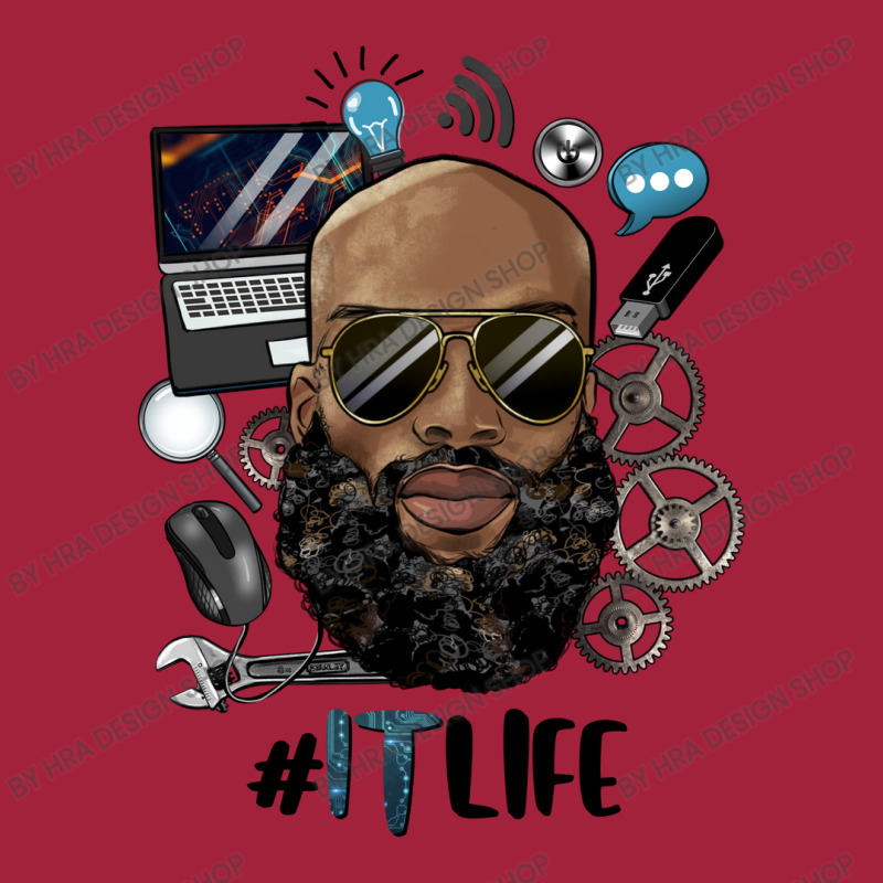 Black Bald Man Information Technology Life Basic Youth T-shirt by HRA Design Shop | Artistshot