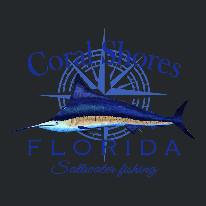 Coral Shores Florida Sailfish Billfish Saltwater F Crewneck Sweatshirt by GARYYATES | Artistshot