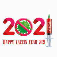 Happy Vaccin Year 2021 Raglan Crop Top | Artistshot