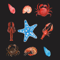 Crustacean Core Aesthetic Crustaceans Crab Lobster T-shirt | Artistshot