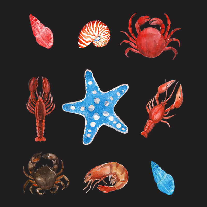 Crustacean Core Aesthetic Crustaceans Crab Lobster T-shirt | Artistshot