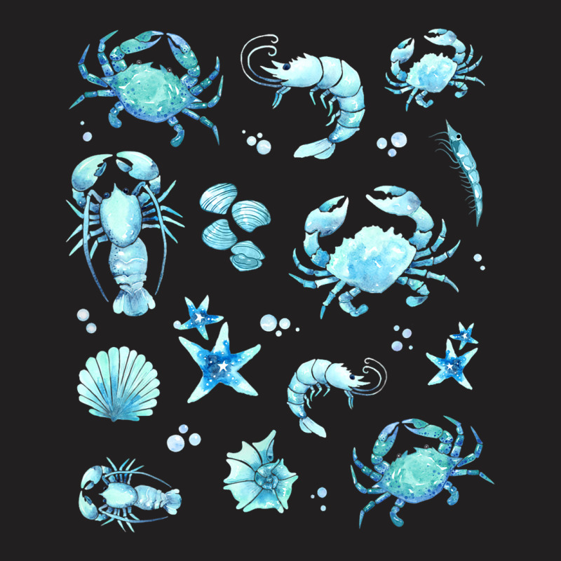 Crustacean Core Aesthetic Crustaceans Crab Lobster T-shirt | Artistshot