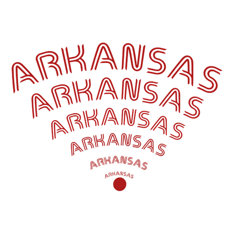 Arkansas City With Red Text Effect Raglan Crop Top by ternacanuda | Artistshot