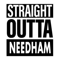 Needham Name Straight Outta Needham Raglan Crop Top | Artistshot