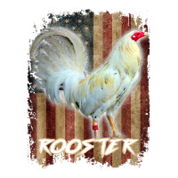 White Rooster Shirt Cock Fight Us Flag Raglan Crop Top | Artistshot