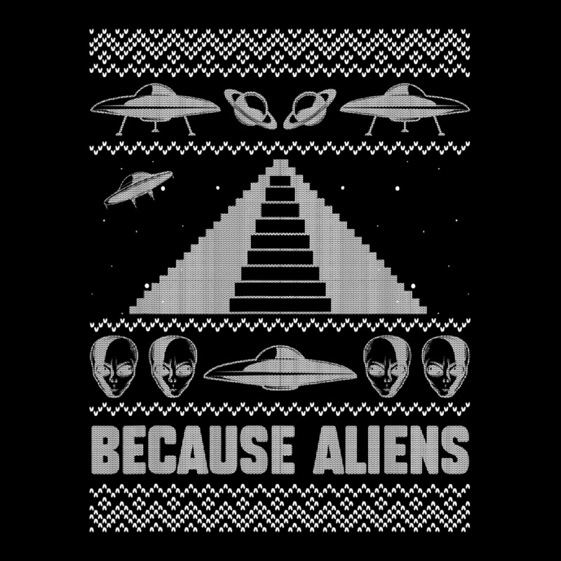 Because Aliens Funny Pyramid Makers Ugly Christmas Cropped Hoodie by SweetCurl | Artistshot