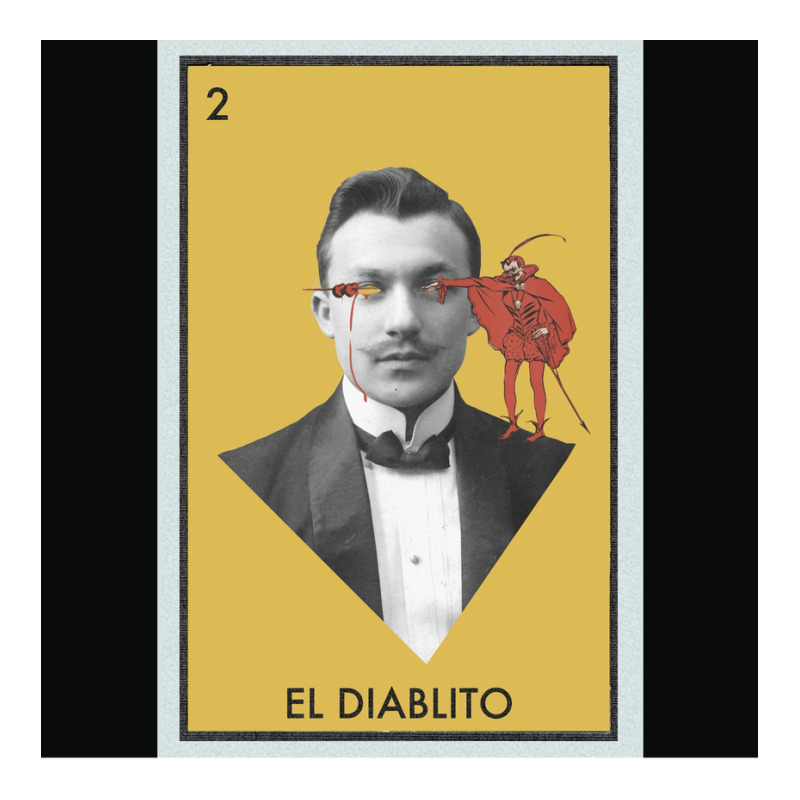 El Diablito (the Devil)   Lotería  Poster Raglan Crop Top by drayzfzecherb | Artistshot