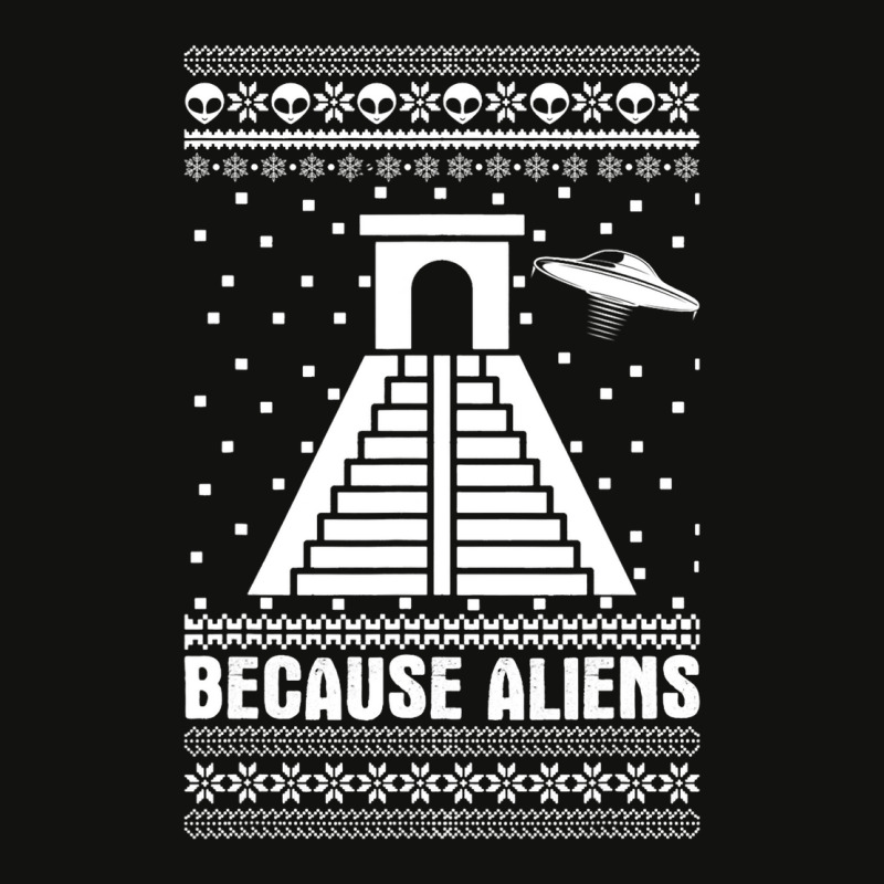 Because Aliens Funny Pyramid Makers Ugly Christmas Scorecard Crop Tee by Upsunshine | Artistshot