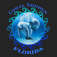 Coral Shores Florida Vacation Swimming Manatees 3/4 Sleeve Shirt | Artistshot