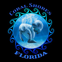 Coral Shores Florida Vacation Swimming Manatees Long Sleeve Shirts | Artistshot